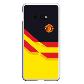 Чехол для Samsung S10E с принтом Manchester United в Курске, Силикон | Область печати: задняя сторона чехла, без боковых панелей | манчестер юнайтед | эмблема