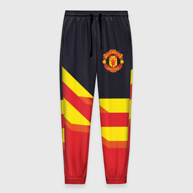 Мужские брюки 3D с принтом Manchester United 2018 в Курске, 100% полиэстер | манжеты по низу, эластичный пояс регулируется шнурком, по бокам два кармана без застежек, внутренняя часть кармана из мелкой сетки | 