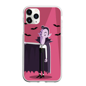 Чехол для iPhone 11 Pro Max матовый с принтом Дракула в Курске, Силикон |  | dracula | halloween | helloween | вампир | день всех святых | детям | для детей | хеллоуин | хеловин | хэллоуин