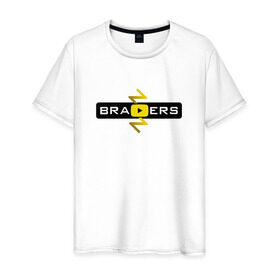 Мужская футболка хлопок с принтом Brazzers Video в Курске, 100% хлопок | прямой крой, круглый вырез горловины, длина до линии бедер, слегка спущенное плечо. | brazzers | бразерс | браззерс | видео