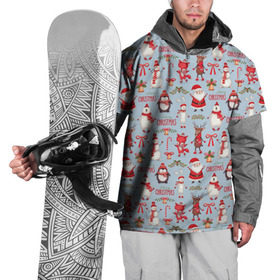 Накидка на куртку 3D с принтом Рождественская Милота в Курске, 100% полиэстер |  | Тематика изображения на принте: дед мороз | заяц | колокольчик | лиса | лисичка | медведь | олень | омела | пингвин | санта клаус