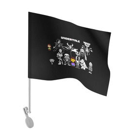 Флаг для автомобиля с принтом frisk and frends в Курске, 100% полиэстер | Размер: 30*21 см | 