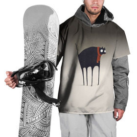 Накидка на куртку 3D с принтом Первый снег в Курске, 100% полиэстер |  | Тематика изображения на принте: зима | кот | котенок | котик | кошка | снег