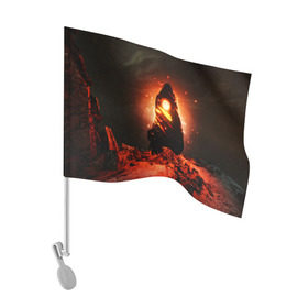 Флаг для автомобиля с принтом Ведьмак 3 / The Witcher 3 в Курске, 100% полиэстер | Размер: 30*21 см | the | wather | wild hun | амулет | ведьмак | видьмак | геральт | девушки | дикая | охота