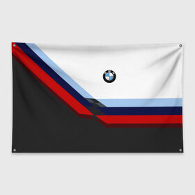 Флаг-баннер с принтом BMW M SPORT в Курске, 100% полиэстер | размер 67 х 109 см, плотность ткани — 95 г/м2; по краям флага есть четыре люверса для крепления | bmw | автомобиль | автомобильные | бмв | лучшие | марка | машины | мужчинам | патриот | подарок | прикольные | тренд | фанат | флаг