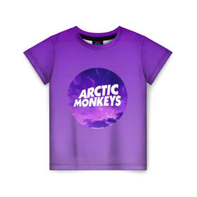 Детская футболка 3D с принтом Arctic Monkeys в Курске, 100% гипоаллергенный полиэфир | прямой крой, круглый вырез горловины, длина до линии бедер, чуть спущенное плечо, ткань немного тянется | Тематика изображения на принте: алекс тёрнер | арктик | арктические мартышки | гаражный | группа | джейми кук | инди рок | манкис | музыка | мэтт хелдер | ник о мэлли | обезьяна | постпанк ривайвл | психоделический | рок