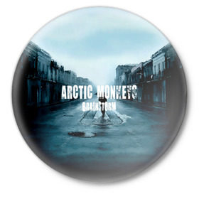 Значок с принтом Arctic Monkeys brainstorm в Курске,  металл | круглая форма, металлическая застежка в виде булавки | Тематика изображения на принте: алекс тёрнер | арктик | арктические мартышки | гаражный | группа | джейми кук | инди рок | манкис | музыка | мэтт хелдер | ник о мэлли | обезьяна | постпанк ривайвл | психоделический | рок