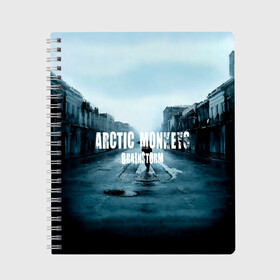 Тетрадь с принтом Arctic Monkeys brainstorm в Курске, 100% бумага | 48 листов, плотность листов — 60 г/м2, плотность картонной обложки — 250 г/м2. Листы скреплены сбоку удобной пружинной спиралью. Уголки страниц и обложки скругленные. Цвет линий — светло-серый
 | Тематика изображения на принте: алекс тёрнер | арктик | арктические мартышки | гаражный | группа | джейми кук | инди рок | манкис | музыка | мэтт хелдер | ник о мэлли | обезьяна | постпанк ривайвл | психоделический | рок