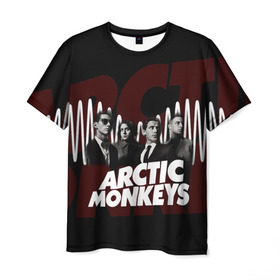 Мужская футболка 3D с принтом Группа Arctic Monkeys в Курске, 100% полиэфир | прямой крой, круглый вырез горловины, длина до линии бедер | алекс тёрнер | арктик | арктические мартышки | гаражный | группа | дж ейми кук | инди рок | манкис | музыка | мэтт хелдер | ник о мэлли | обезьяна | постпанк ривайвл | психоделический | рок