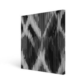 Холст квадратный с принтом Черно-белая штриховка в Курске, 100% ПВХ |  | watercolor | абстракция красок | акварель | брызги красок | краска | потертость красок