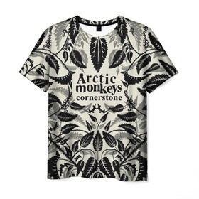 Мужская футболка 3D с принтом Arctic Monkeys природа в Курске, 100% полиэфир | прямой крой, круглый вырез горловины, длина до линии бедер | алекс тёрнер | арктик | арктические мартышки | гаражный | группа | джейми кук | инди рок | манкис | музыка | мэтт хелдер | ник о мэлли | обезьяна | постпанк ривайвл | психоделический | рок