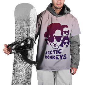 Накидка на куртку 3D с принтом Группа Arctic Monkeys в Курске, 100% полиэстер |  | 