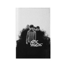 Обложка для паспорта матовая кожа с принтом Группа Arctic Monkeys в Курске, натуральная матовая кожа | размер 19,3 х 13,7 см; прозрачные пластиковые крепления | Тематика изображения на принте: arctic monkeys обезьянка