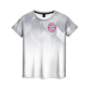 Женская футболка 3D с принтом Bayern Munchen - Fresh Design (2018 NEW) в Курске, 100% полиэфир ( синтетическое хлопкоподобное полотно) | прямой крой, круглый вырез горловины, длина до линии бедер | bayern munchen | fcb | football | бавария мюнхен