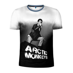 Мужская футболка 3D спортивная с принтом Солист Arctic Monkeys в Курске, 100% полиэстер с улучшенными характеристиками | приталенный силуэт, круглая горловина, широкие плечи, сужается к линии бедра | Тематика изображения на принте: алекс тёрнер | арктик | арктические мартышки | гаражный | группа | джейми кук | инди рок | манкис | музыка | мэтт хелдер | ник о мэлли | обезьяна | постпанк ривайвл | психоделический | рок