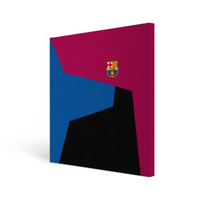 Холст квадратный с принтом FC Barcelona 2018 #5 в Курске, 100% ПВХ |  | fcb | барселона | геометрия | футбольный клуб