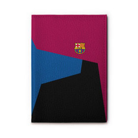 Обложка для автодокументов с принтом FC Barcelona 2018 #5 в Курске, натуральная кожа |  размер 19,9*13 см; внутри 4 больших “конверта” для документов и один маленький отдел — туда идеально встанут права | fcb | барселона | геометрия | футбольный клуб