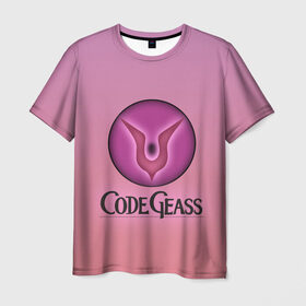 Мужская футболка 3D с принтом Eye Lelouch Code Geass в Курске, 100% полиэфир | прямой крой, круглый вырез горловины, длина до линии бедер | lelouch | гиасс | код гиасс | лилуш