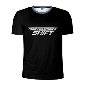 Мужская футболка 3D спортивная с принтом Need For Speed: SHIFT в Курске, 100% полиэстер с улучшенными характеристиками | приталенный силуэт, круглая горловина, широкие плечи, сужается к линии бедра | Тематика изображения на принте: car | crew | dirt | forza | grid | nfs | race | гонки | машина | нфс