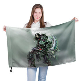 Флаг 3D с принтом Darksiders 1 в Курске, 100% полиэстер | плотность ткани — 95 г/м2, размер — 67 х 109 см. Принт наносится с одной стороны | darksiders