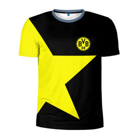Мужская футболка 3D спортивная с принтом FC Borussia Dortmund 2018 в Курске, 100% полиэстер с улучшенными характеристиками | приталенный силуэт, круглая горловина, широкие плечи, сужается к линии бедра | боруссия | дортмунд