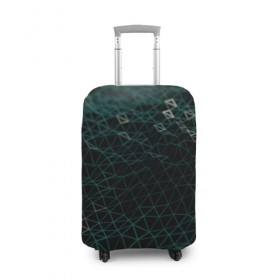 Чехол для чемодана 3D с принтом Технологии в Курске, 86% полиэфир, 14% спандекс | двустороннее нанесение принта, прорези для ручек и колес | abstraction | geometry | абстракция | геометрия | грани | линии | полигоны | постель | текстура | треугольники