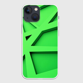 Чехол для iPhone 13 mini с принтом Кислотная абстракция в Курске,  |  | abstraction | geometry | абстракция | геометрия | грани | линии | полигоны | треугольники