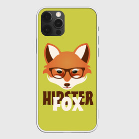 Чехол для iPhone 12 Pro Max с принтом Хипстер лиса в Курске, Силикон |  | Тематика изображения на принте: борода | зверь | лиса | очки