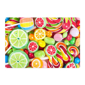 Магнитный плакат 3Х2 с принтом Candy в Курске, Полимерный материал с магнитным слоем | 6 деталей размером 9*9 см | candy | colorful | lollipop | sweet | конфеты | леденцы | сладости