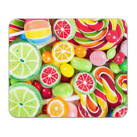 Коврик прямоугольный с принтом Candy в Курске, натуральный каучук | размер 230 х 185 мм; запечатка лицевой стороны | candy | colorful | lollipop | sweet | конфеты | леденцы | сладости