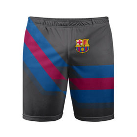 Мужские шорты 3D спортивные с принтом FC Barcelona #7 в Курске,  |  | fcb | барселона | геометрия | футбольный клуб