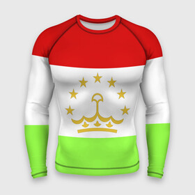 Мужской рашгард 3D с принтом Флаг Таджикистана в Курске,  |  | парчами точикистон | таджикистан | точикистон | флаг | флаг таджикистана