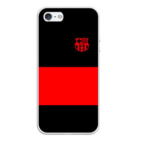 Чехол для iPhone 5/5S матовый с принтом FC Barcelona Black Collection в Курске, Силикон | Область печати: задняя сторона чехла, без боковых панелей | black collection | fc | fc barcelona | fcb | fly emirates | ronaldo | барселона | зож | клуб | линии | месси | модные | мяч | реал мадрид | спорт | спортивные | тренды | футбол | футбольный клуб | эмблема