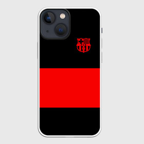 Чехол для iPhone 13 mini с принтом FC Barcelona Black Collection в Курске,  |  | black collection | fc | fc barcelona | fcb | fly emirates | ronaldo | барселона | зож | клуб | линии | месси | модные | мяч | реал мадрид | спорт | спортивные | тренды | футбол | футбольный клуб | эмблема