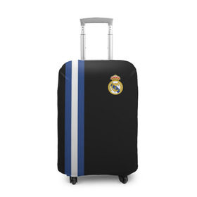 Чехол для чемодана 3D с принтом Real Madrid Line Collection в Курске, 86% полиэфир, 14% спандекс | двустороннее нанесение принта, прорези для ручек и колес | emirates | fc | real madrid | клуб | мяч | реал мадрид