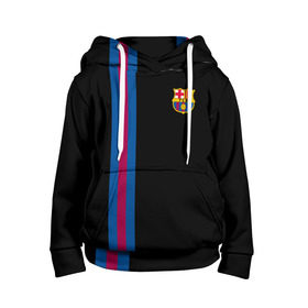 Детская толстовка 3D с принтом FC Barcelona Line Collection в Курске, 100% полиэстер | двухслойный капюшон со шнурком для регулировки, мягкие манжеты на рукавах и по низу толстовки, спереди карман-кенгуру с мягким внутренним слоем | Тематика изображения на принте: fc | барселона | эмблема