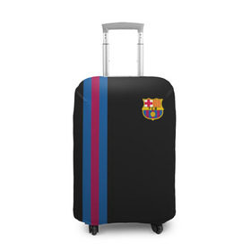 Чехол для чемодана 3D с принтом FC Barcelona Line Collection в Курске, 86% полиэфир, 14% спандекс | двустороннее нанесение принта, прорези для ручек и колес | fc | барселона | эмблема