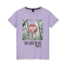 Женская футболка хлопок с принтом The Last of Us в Курске, 100% хлопок | прямой крой, круглый вырез горловины, длина до линии бедер, слегка спущенное плечо | Тематика изображения на принте: гриб | грибы | джоэл | кордицепс | элли