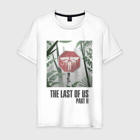 Мужская футболка хлопок с принтом The Last of Us в Курске, 100% хлопок | прямой крой, круглый вырез горловины, длина до линии бедер, слегка спущенное плечо. | Тематика изображения на принте: гриб | грибы | джоэл | кордицепс | элли