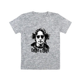 Детская футболка хлопок с принтом Джон Леннон 4 в Курске, 100% хлопок | круглый вырез горловины, полуприлегающий силуэт, длина до линии бедер | john lennon | the beatles | битлс | джон леннон