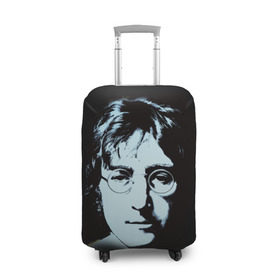 Чехол для чемодана 3D с принтом Джон Леннон 7 в Курске, 86% полиэфир, 14% спандекс | двустороннее нанесение принта, прорези для ручек и колес | john lennon | the beatles | битлс | джон леннон