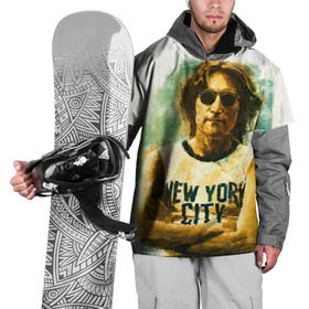 Накидка на куртку 3D с принтом Джон Леннон 10 в Курске, 100% полиэстер |  | john lennon | the beatles | битлс | джон леннон