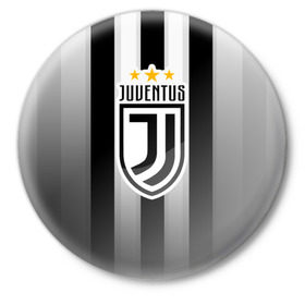 Значок с принтом Ювентус Новый Логотип в Курске,  металл | круглая форма, металлическая застежка в виде булавки | juve | juventus | juvi | logo | юве | ювентус | юви
