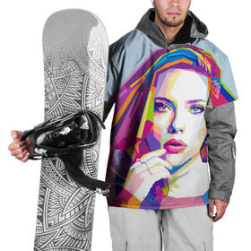 Накидка на куртку 3D с принтом Scarlett Johansson в Курске, 100% полиэстер |  | scarlett johansson | скарлет йохансон | скарлетт йоханссон