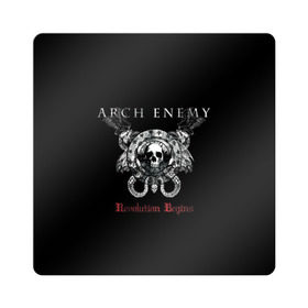 Магнит виниловый Квадрат с принтом Arch Enemy в Курске, полимерный материал с магнитным слоем | размер 9*9 см, закругленные углы | alissa white gluz | arch enemy | алисса уайт глаз | арч энеми