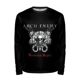 Мужской лонгслив 3D с принтом Arch Enemy в Курске, 100% полиэстер | длинные рукава, круглый вырез горловины, полуприлегающий силуэт | alissa white gluz | arch enemy | алисса уайт глаз | арч энеми