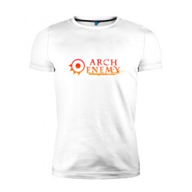 Мужская футболка премиум с принтом Arch Enemy в Курске, 92% хлопок, 8% лайкра | приталенный силуэт, круглый вырез ворота, длина до линии бедра, короткий рукав | Тематика изображения на принте: 
