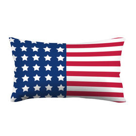 Подушка 3D антистресс с принтом USA Flag в Курске, наволочка — 100% полиэстер, наполнитель — вспененный полистирол | состоит из подушки и наволочки на молнии | star | usa | америка | белый | звезды | красный | линии | полосы | популярные | синий | сша | триколор | туристические | флаг | цвет | штаты