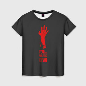 Женская футболка 3D с принтом Бойтесь ходячих мертвецов 3 в Курске, 100% полиэфир ( синтетическое хлопкоподобное полотно) | прямой крой, круглый вырез горловины, длина до линии бедер | 