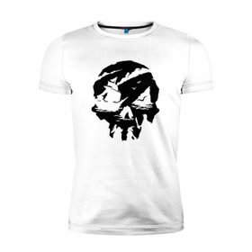 Мужская футболка премиум с принтом Sea of thieves в Курске, 92% хлопок, 8% лайкра | приталенный силуэт, круглый вырез ворота, длина до линии бедра, короткий рукав | mmo | море | пират | пираты | сокровища | сокровище